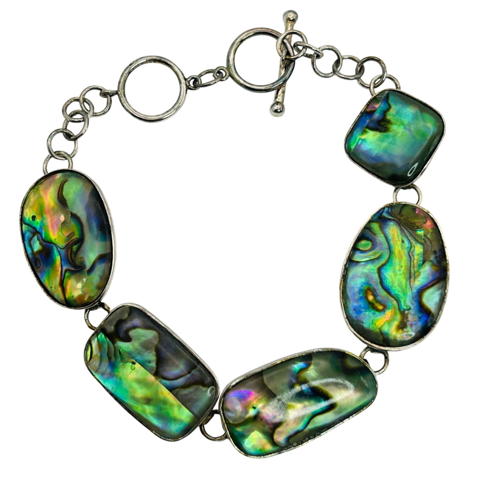 Sterling Abalone Bracelet - 4