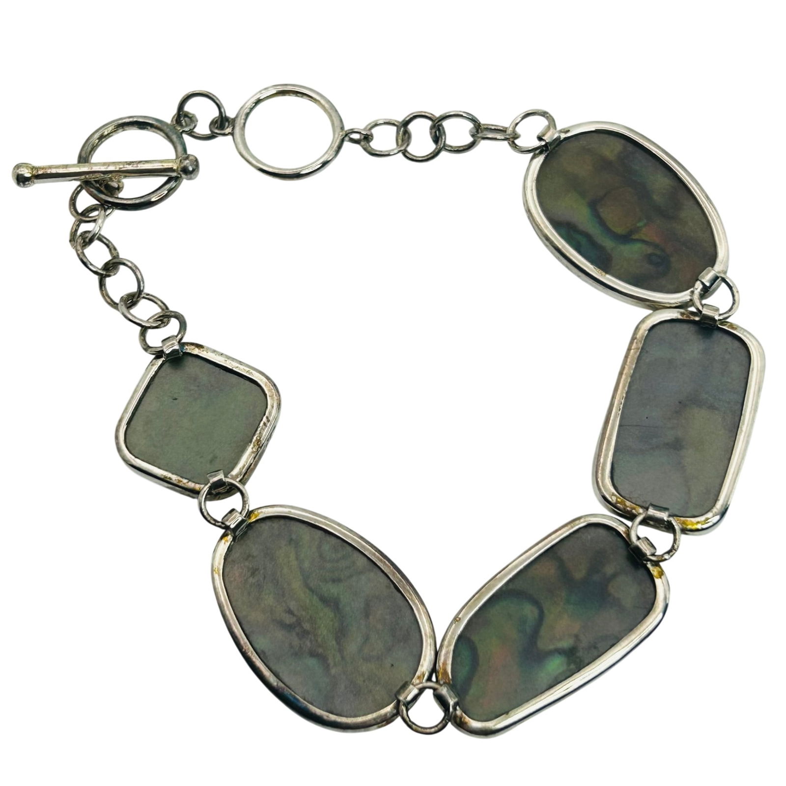 Sterling Abalone Bracelet - 5