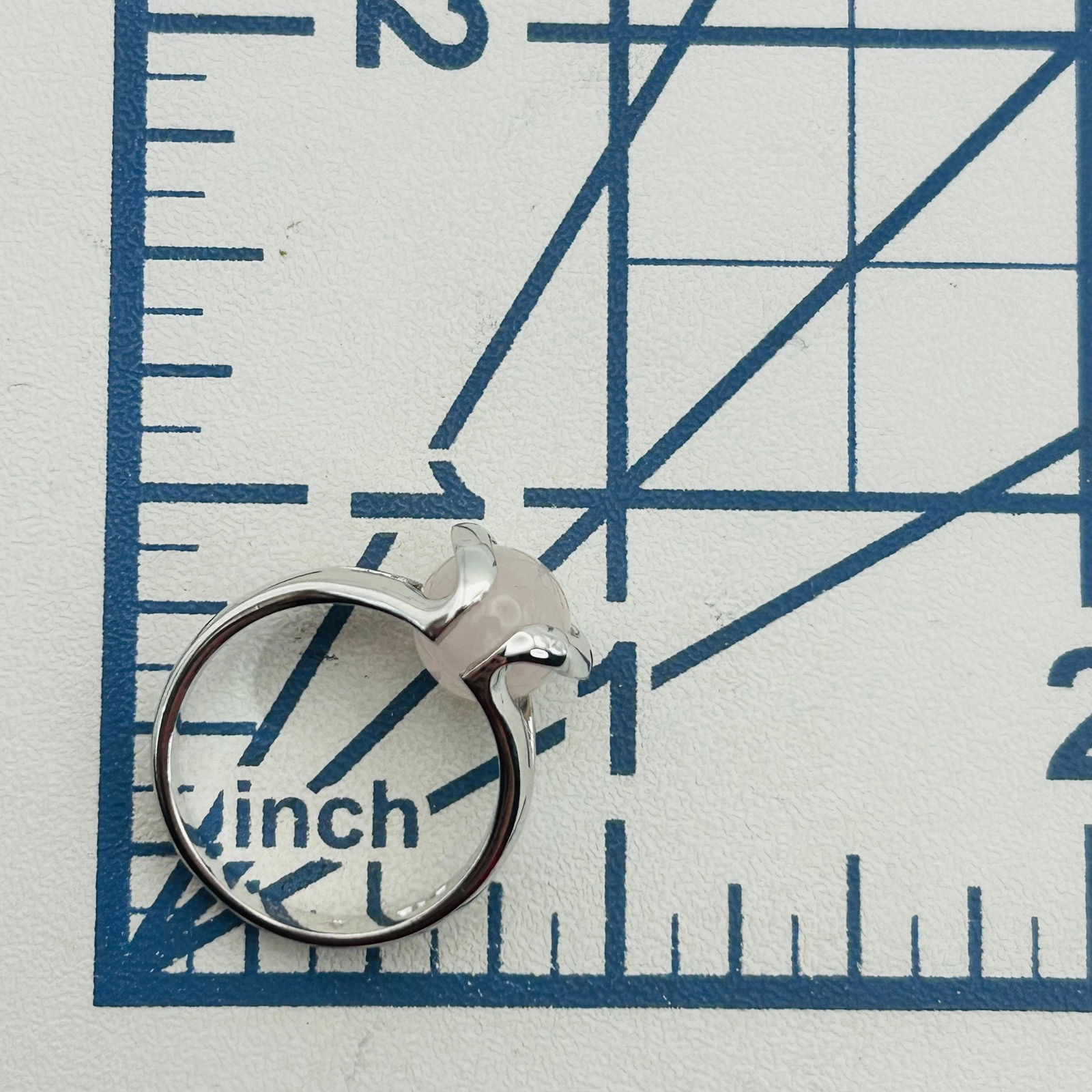 Sterling Interchangeable Gemstone Ring Set. Size 6 - 2