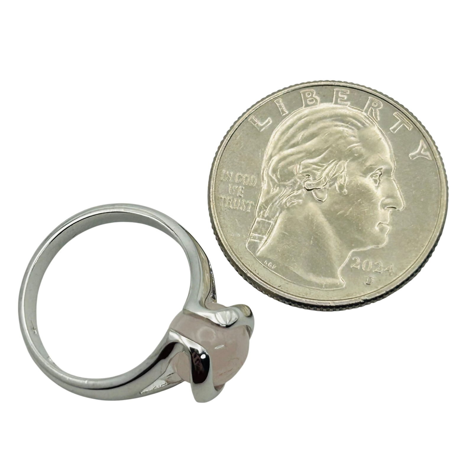 Sterling Interchangeable Gemstone Ring Set. Size 6 - 3