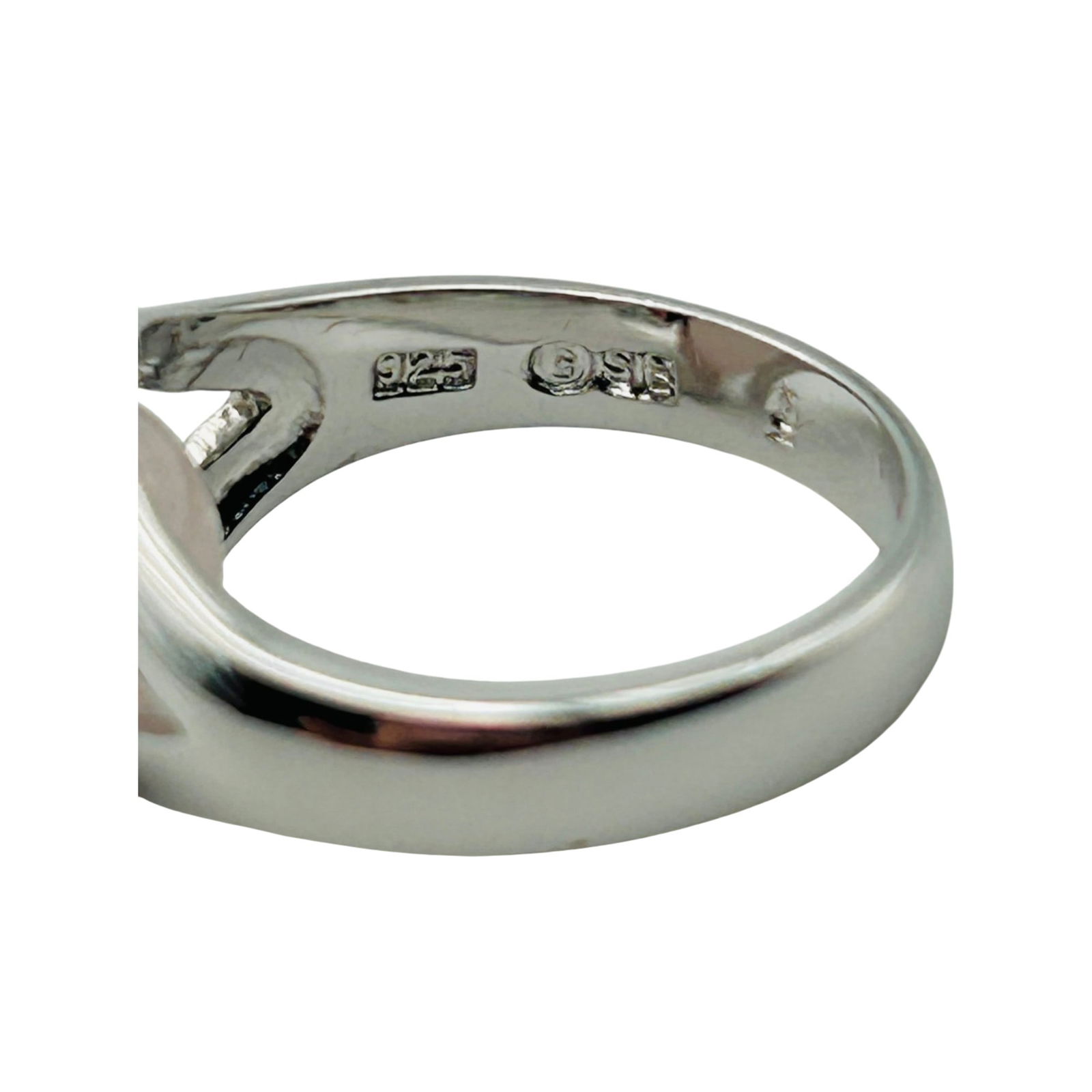 Sterling Interchangeable Gemstone Ring Set. Size 6 - 6