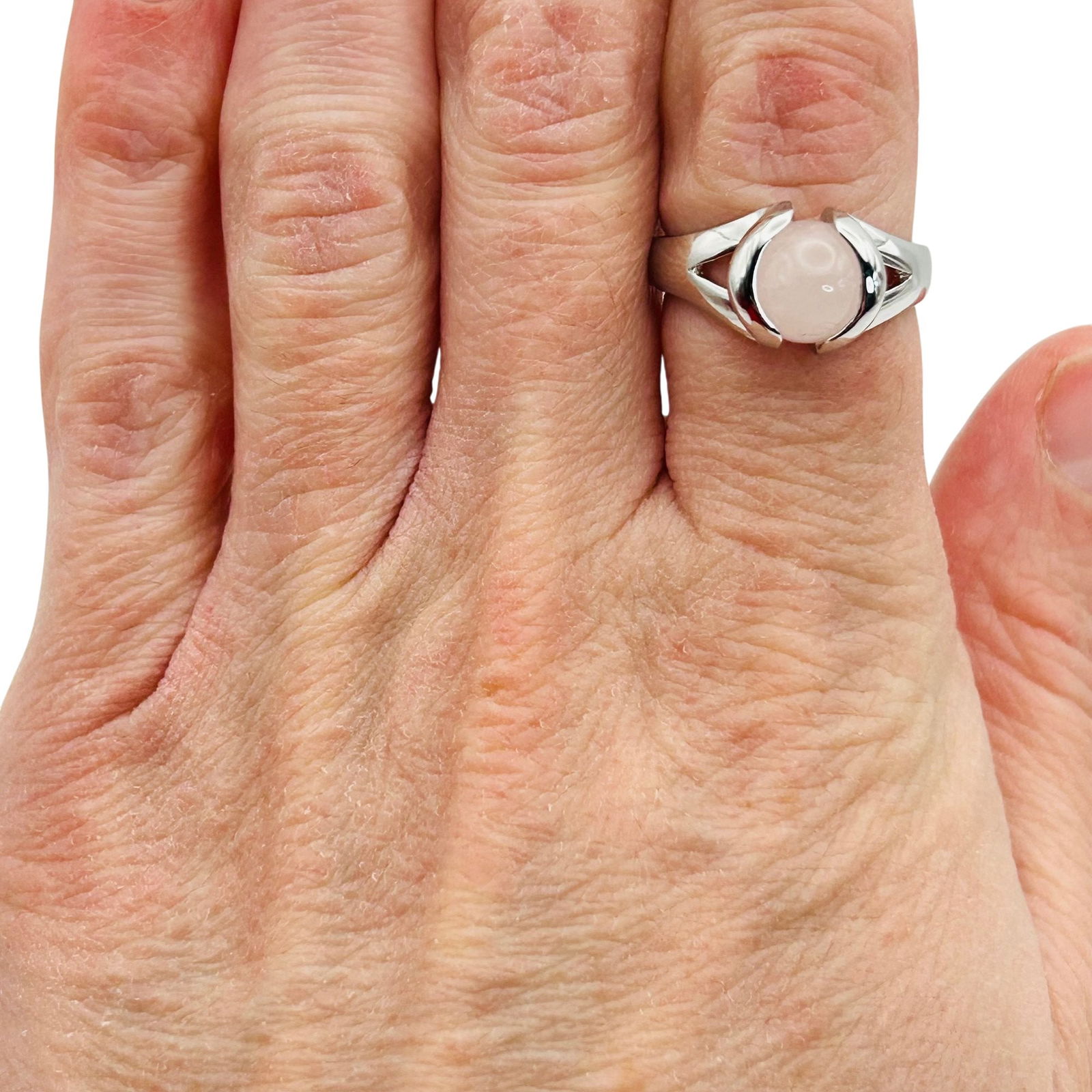 Sterling Interchangeable Gemstone Ring Set. Size 6 - 8