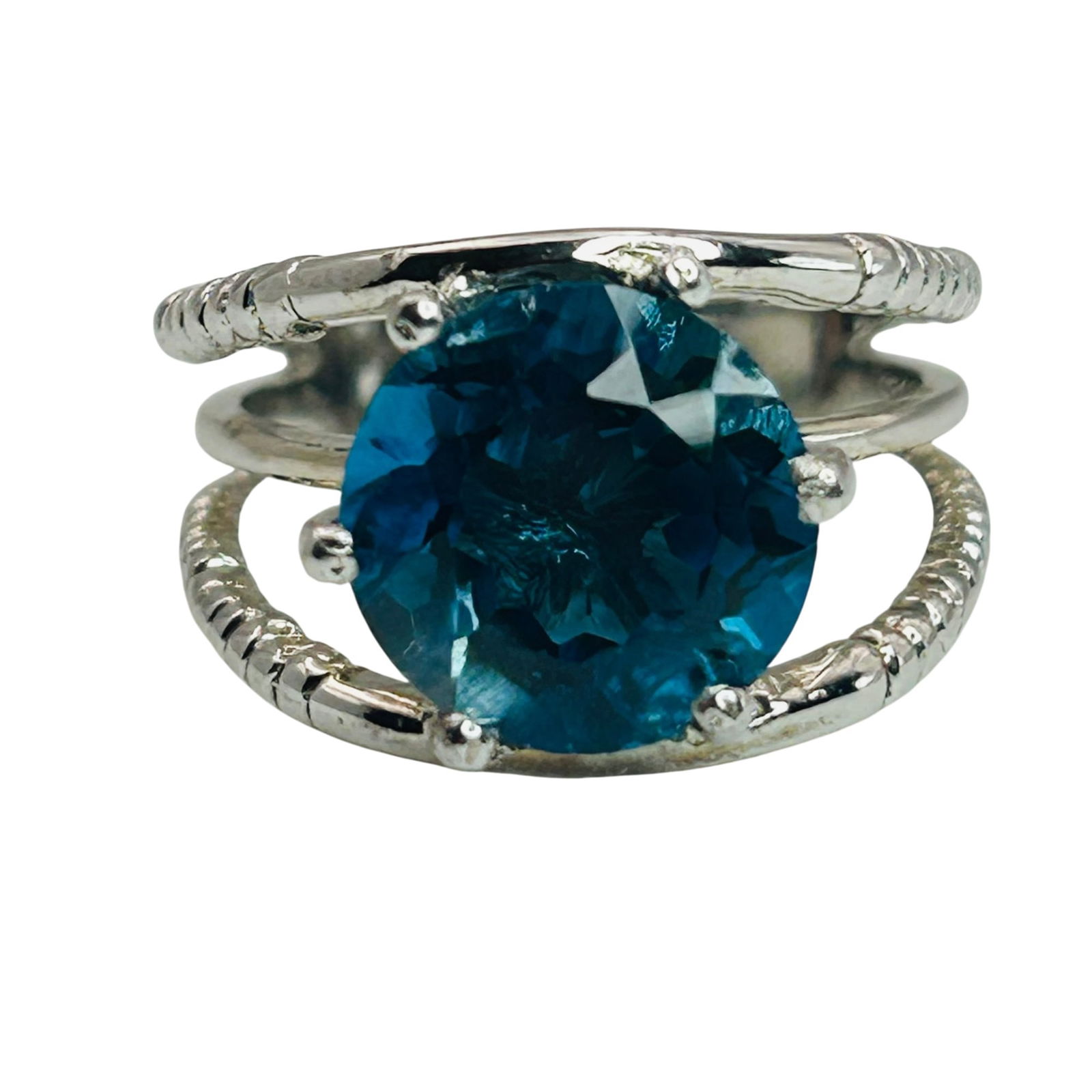 Sterling Topaz Ring. Size 7 (1 of 8)