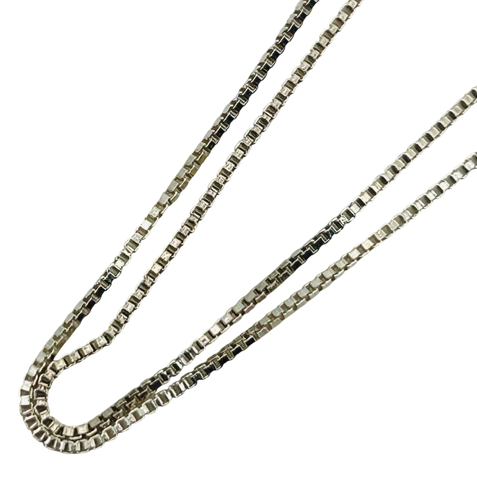 Italy Sterling Box Chain Necklace (1 of 6)