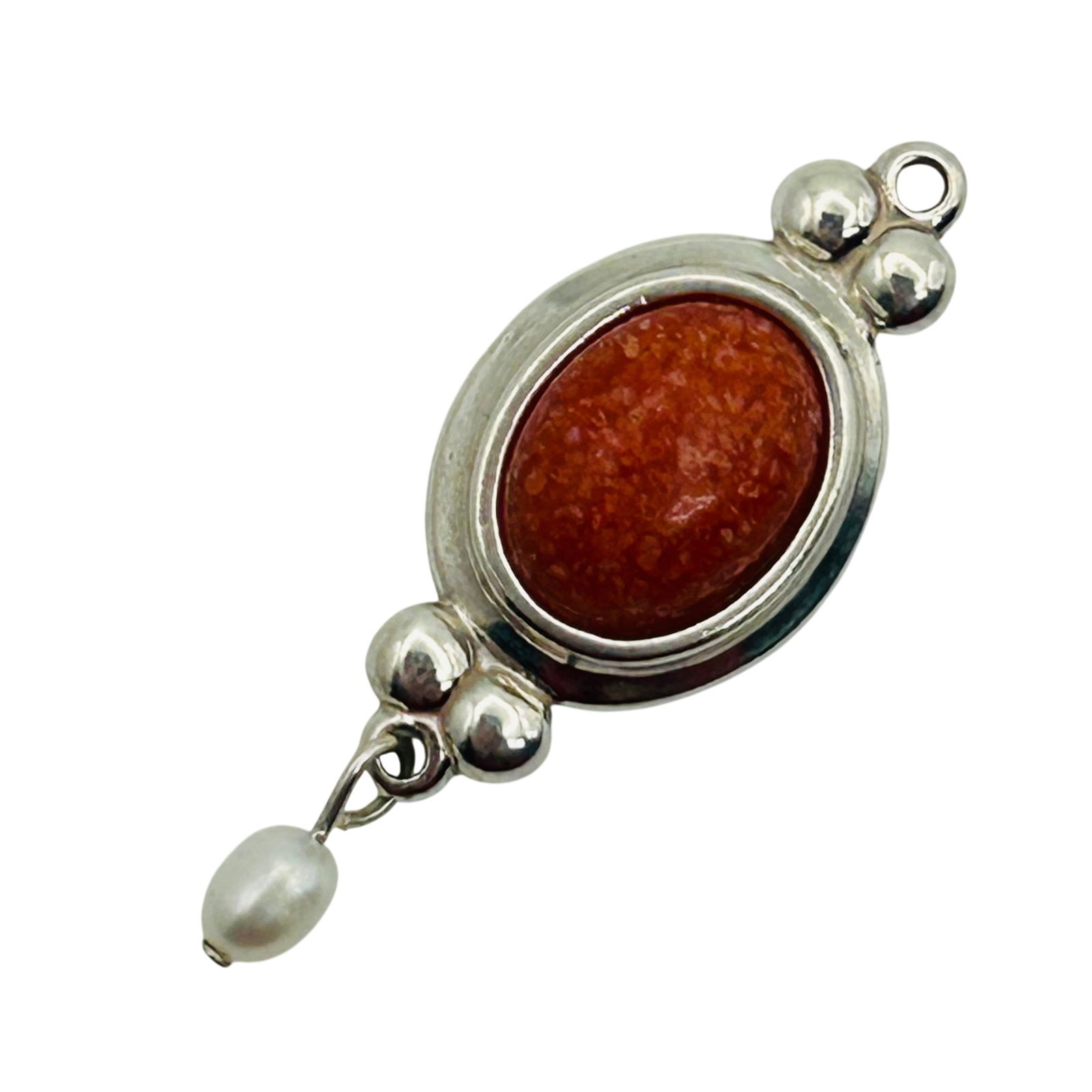 Sterling Coral Pendant (1 of 5)