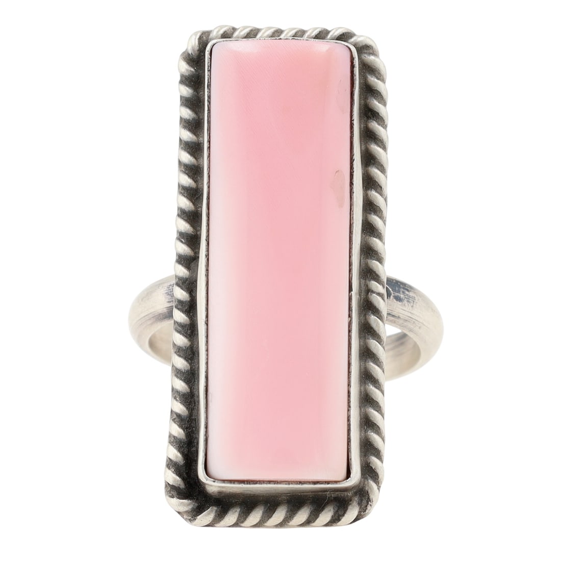 Johnny Dixon Navajo Sterling Pink Conch Adjustable Ring (1 of 7)