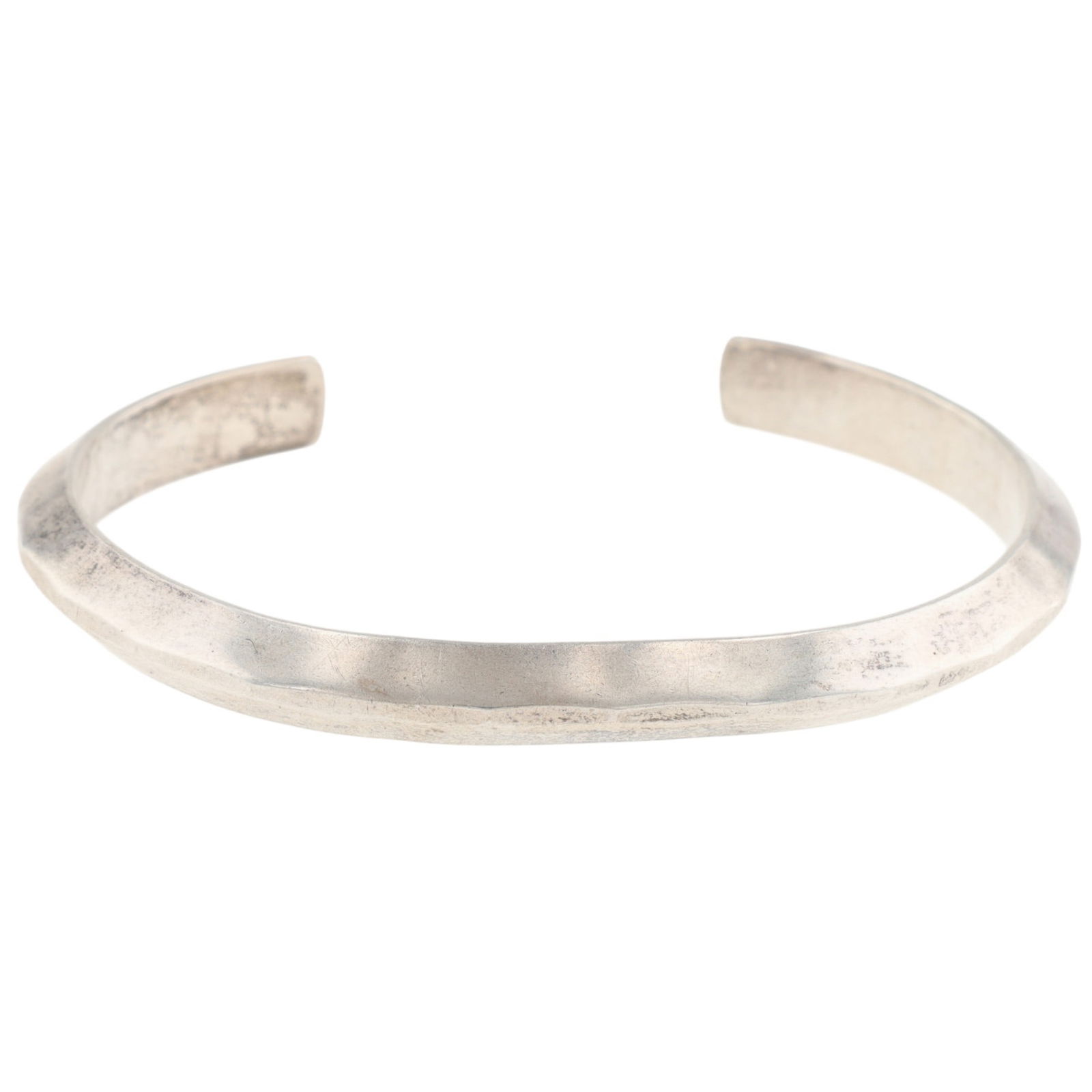 Vintage Navajo Plain Silver Cuff Bracelet: Vintage Navajo Sterling Plain Silver Cuff Bracelet 24g