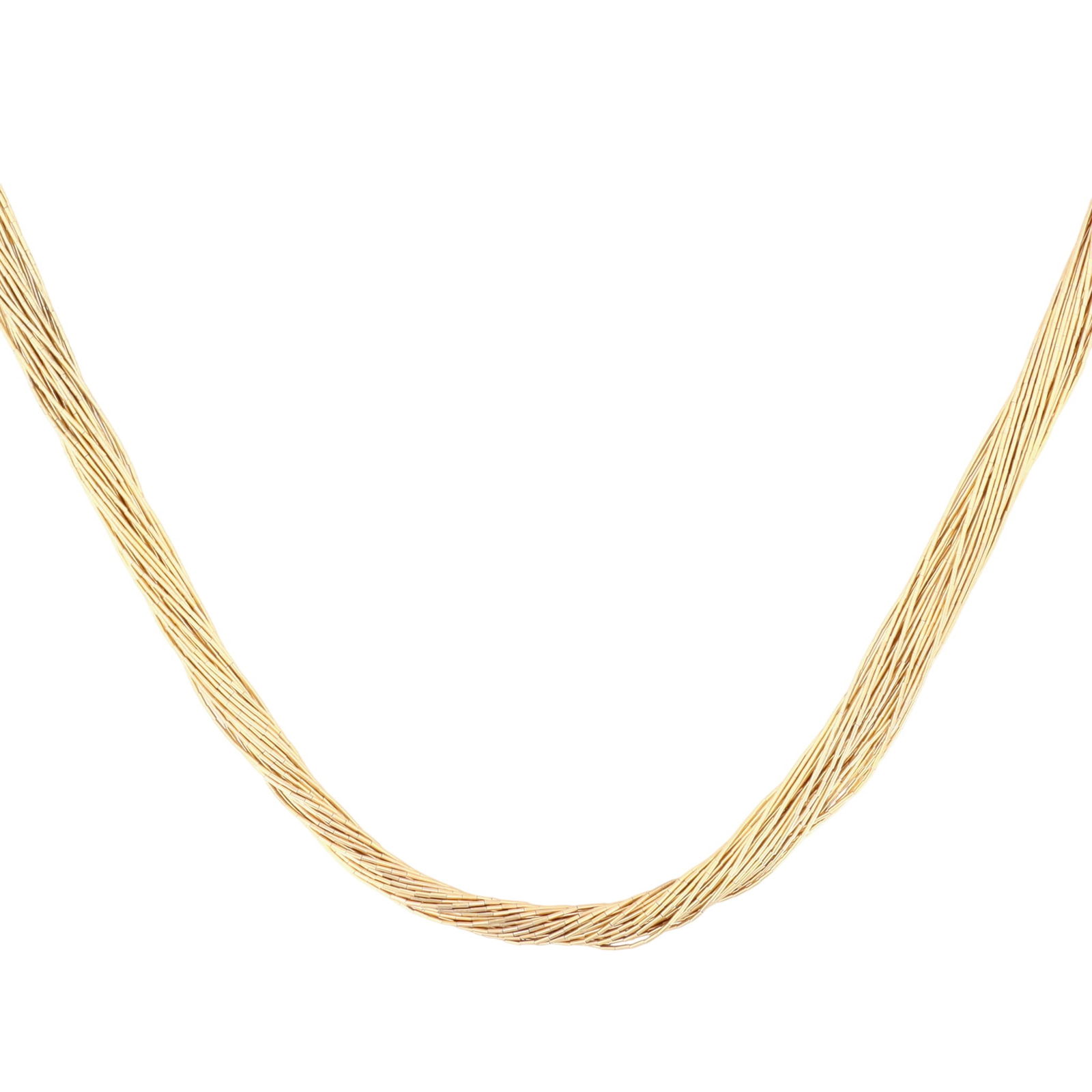 Southwestern Gold Over Sterling Liquid Silver Necklace (1 of 5)