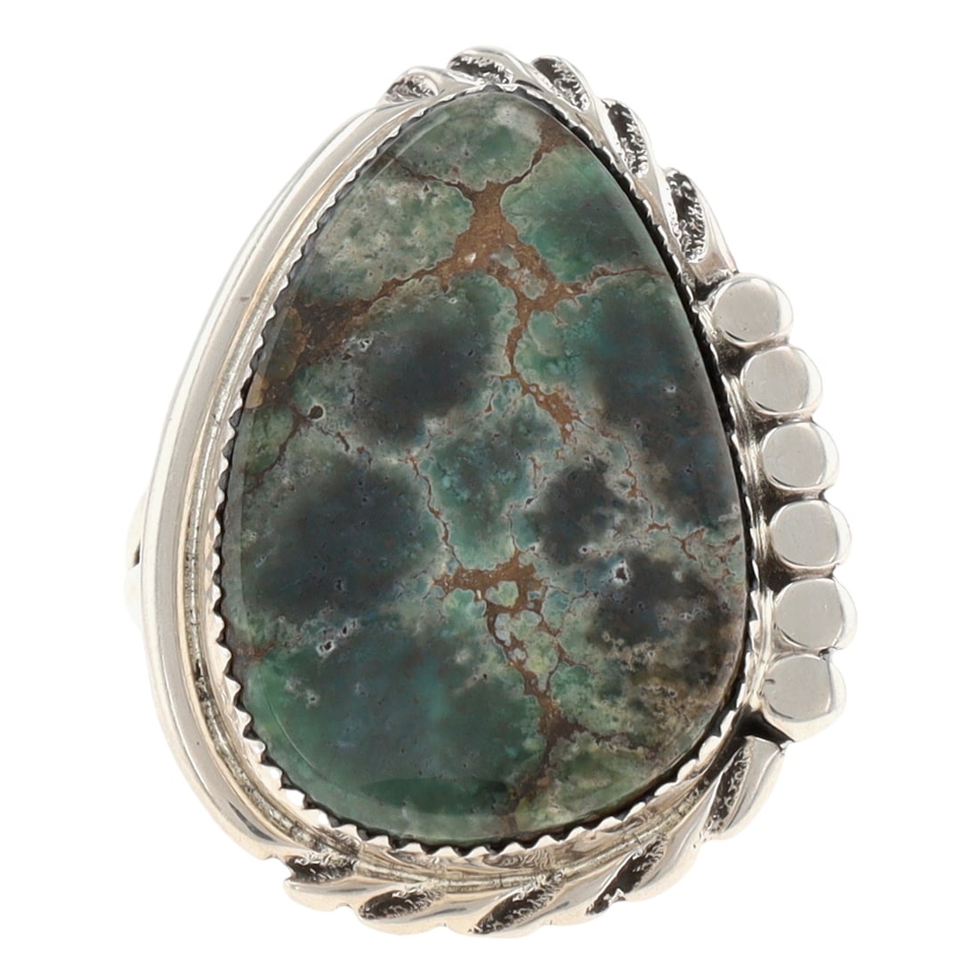Navajo Sterling Jasper Ring Sz 8 (1 of 6)
