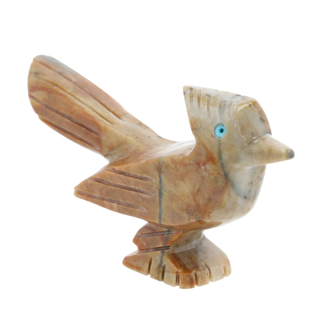 Fausto Arellano Multi-Stone Roadrunner Fetish: Fausto Arellano Multi-Stone Roadrunner Fetish 20g-Turquoise, Picture Jasper