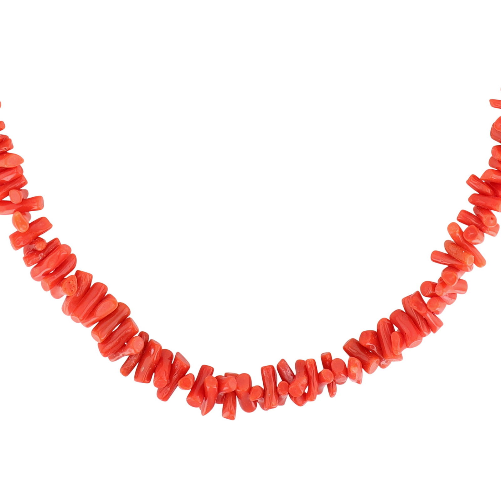 Richardson's Trading Post Vintage Navajo Sterling Red Coral Necklace (1 of 7)