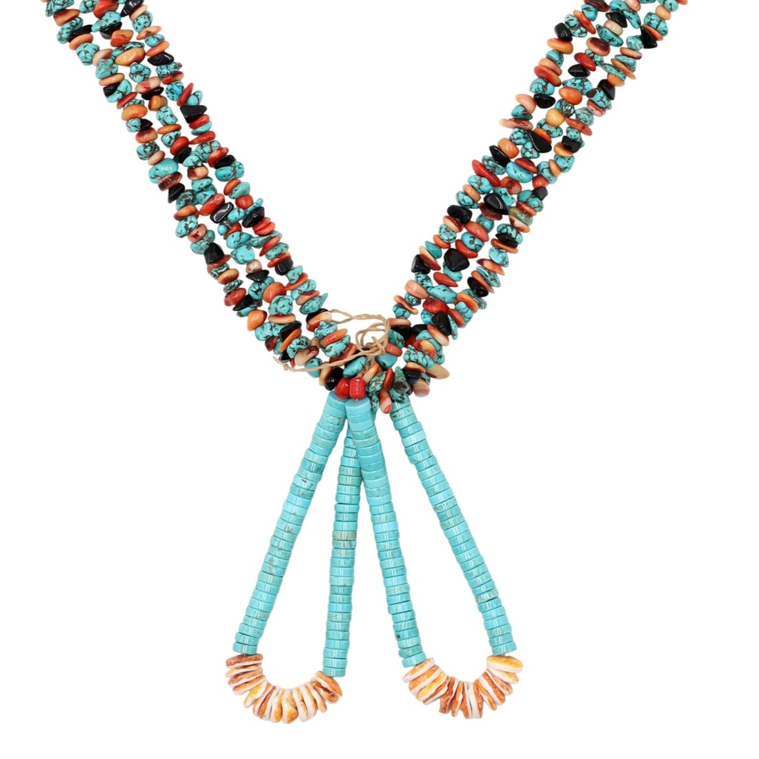 Richardson's Trading Post Santo Domingo Multi-Stone Heishi Necklace And Jaclas (1 of 8)