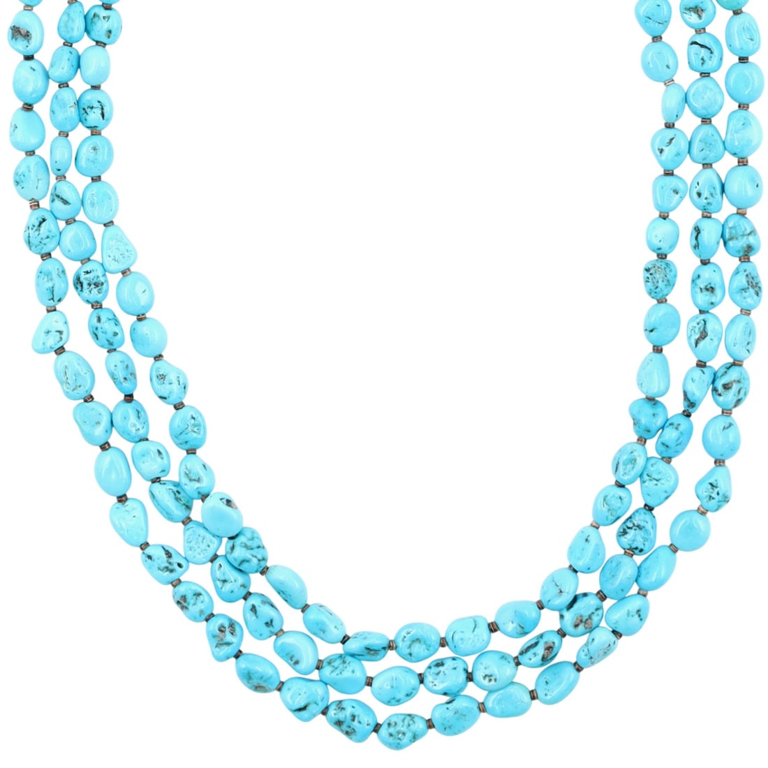 Richardson's Trading Post Vintage Navajo Turquoise Heishi Necklace (1 of 7)