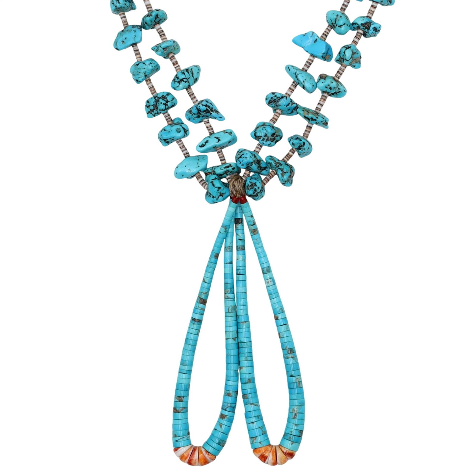 Richardson's Trading Post Vintage Navajo Multi-Stone Heishi Necklace And Jaclas (1 of 8)