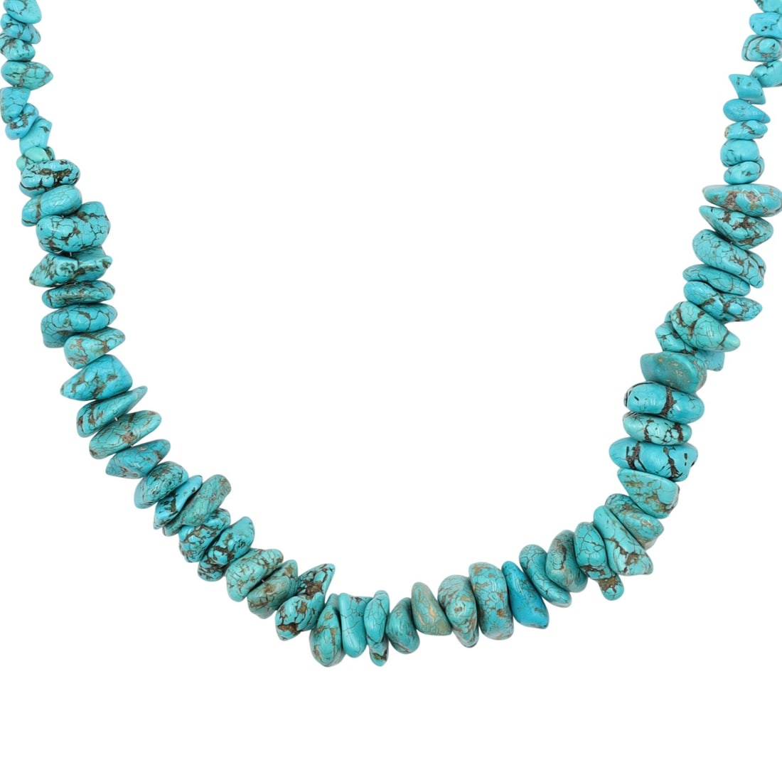 Richardson's Trading Post Vintage Navajo Sterling Turquoise Heishi Necklace (1 of 8)