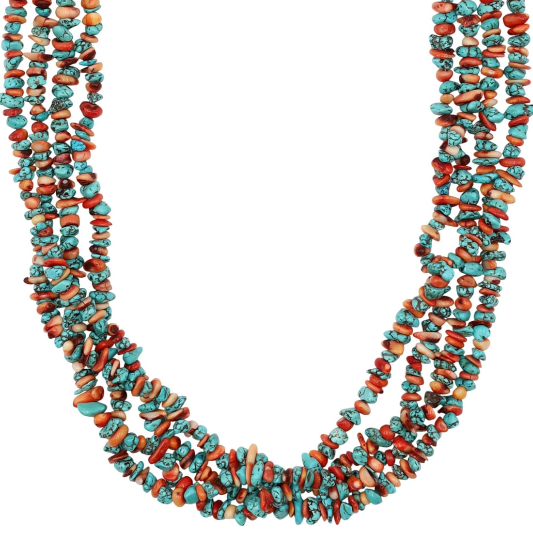 Richardson's Trading Post Vintage Santo Domingo Multi-Stone Treasure Bead Heishi Necklace (1 of 8)