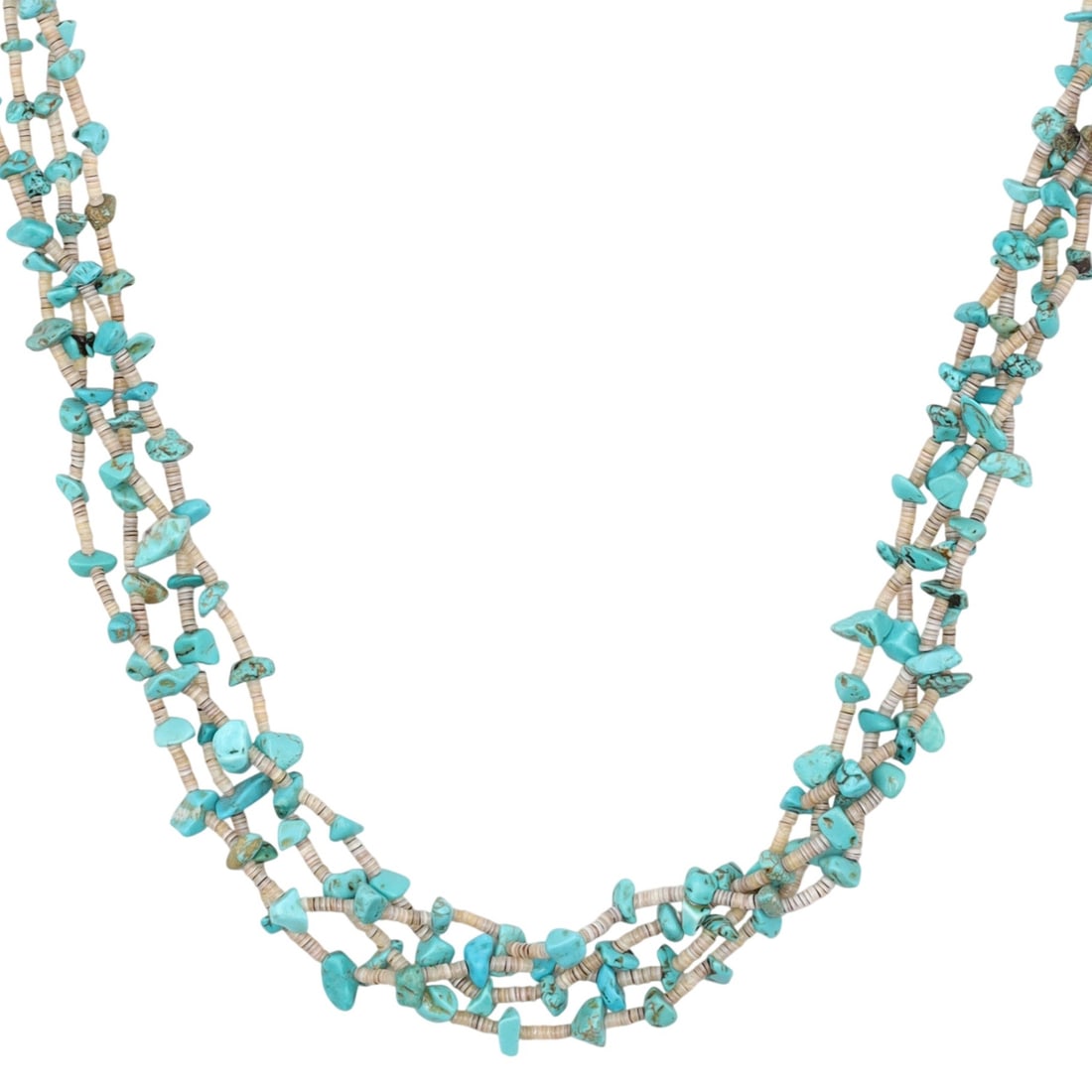 Vintage Navajo Turquoise Heishi Necklace (1 of 8)