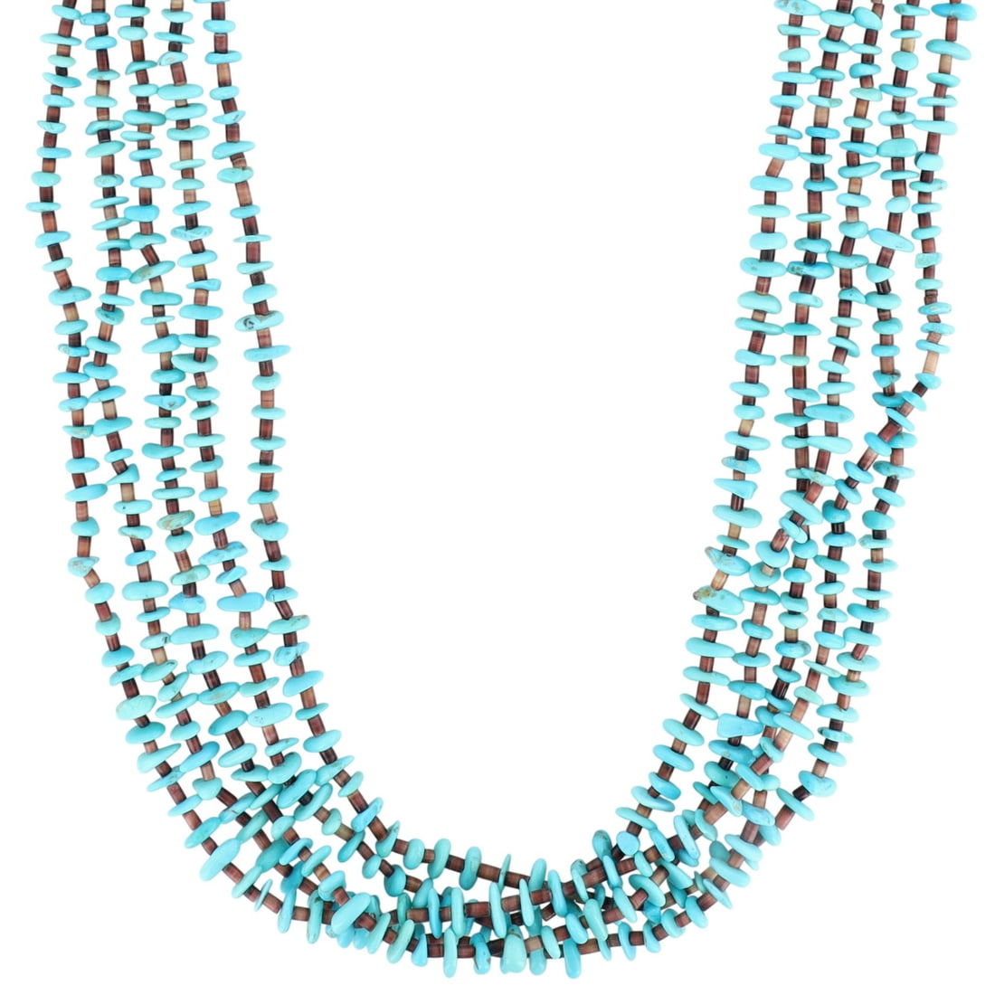 Vintage Navajo Turquoise Heishi Necklace (1 of 6)