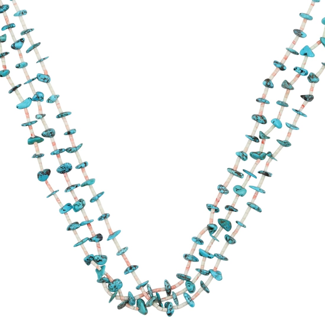 Navajo Turquoise Heishi Necklace (1 of 6)