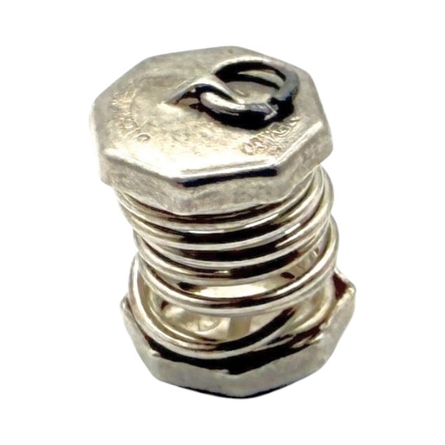 Mexico Sterling Spring Accordion Charm 3.3g: Mexico Sterling Spring Accordion Charm 3.3g
