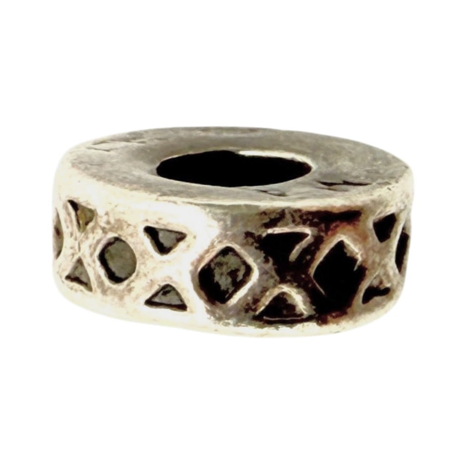 Sterling Lattice Stopper Bead Charm 1.7g: Sterling Lattice stopper Bead Charm 1.7g