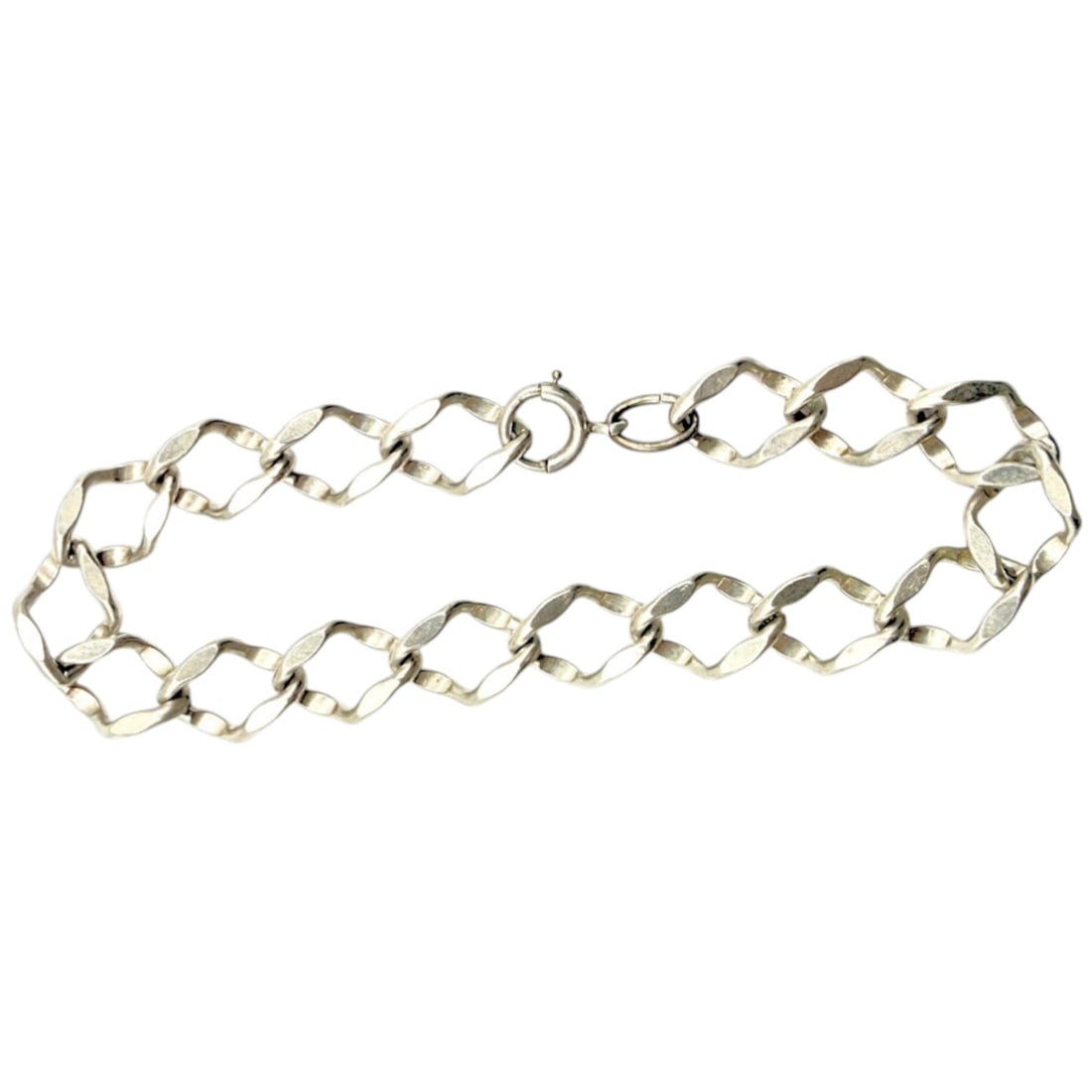 Sterling Silver Curb Link Chain Bracelet 12.9g (1 of 4)