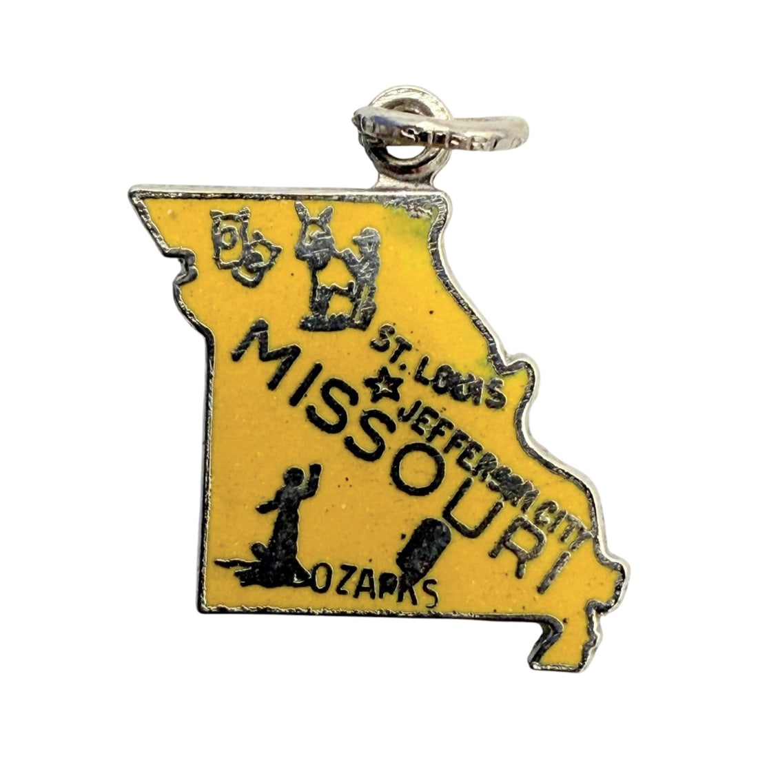 Sterling Missouri State Charm 1.5g: Sterling Missouri State Charm 1.5g