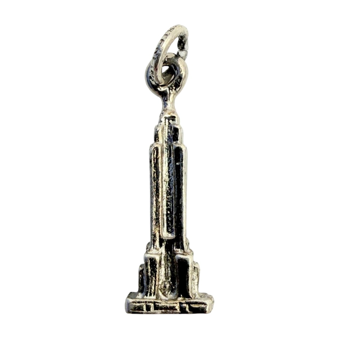 Sterling Empire State Building Charm 1.4g: Sterling Empire State Building Charm 1.4g