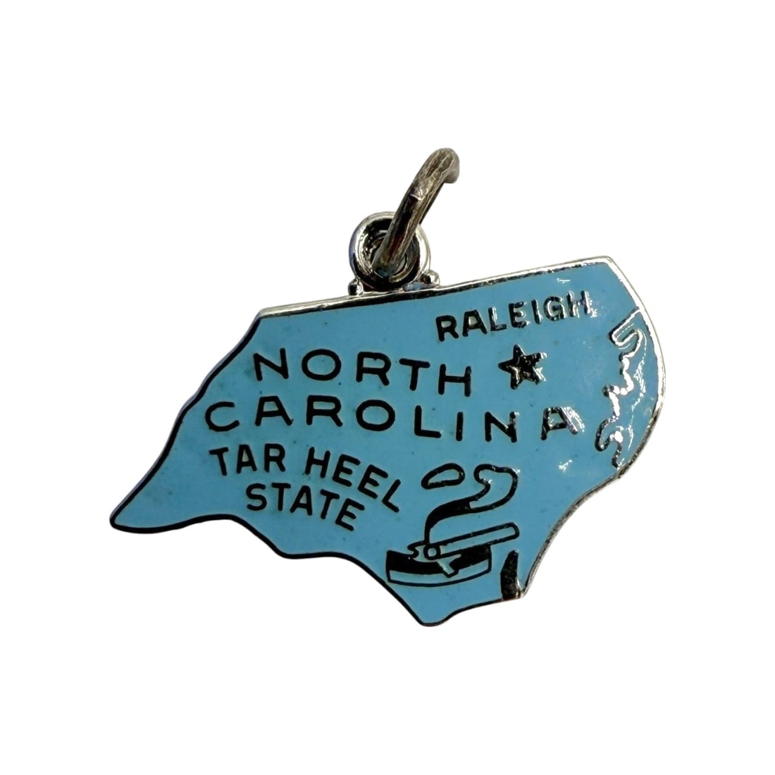 Sterling Blue North Carolina Charm 1.4g: Sterling Blue North Carolina Charm 1.4g