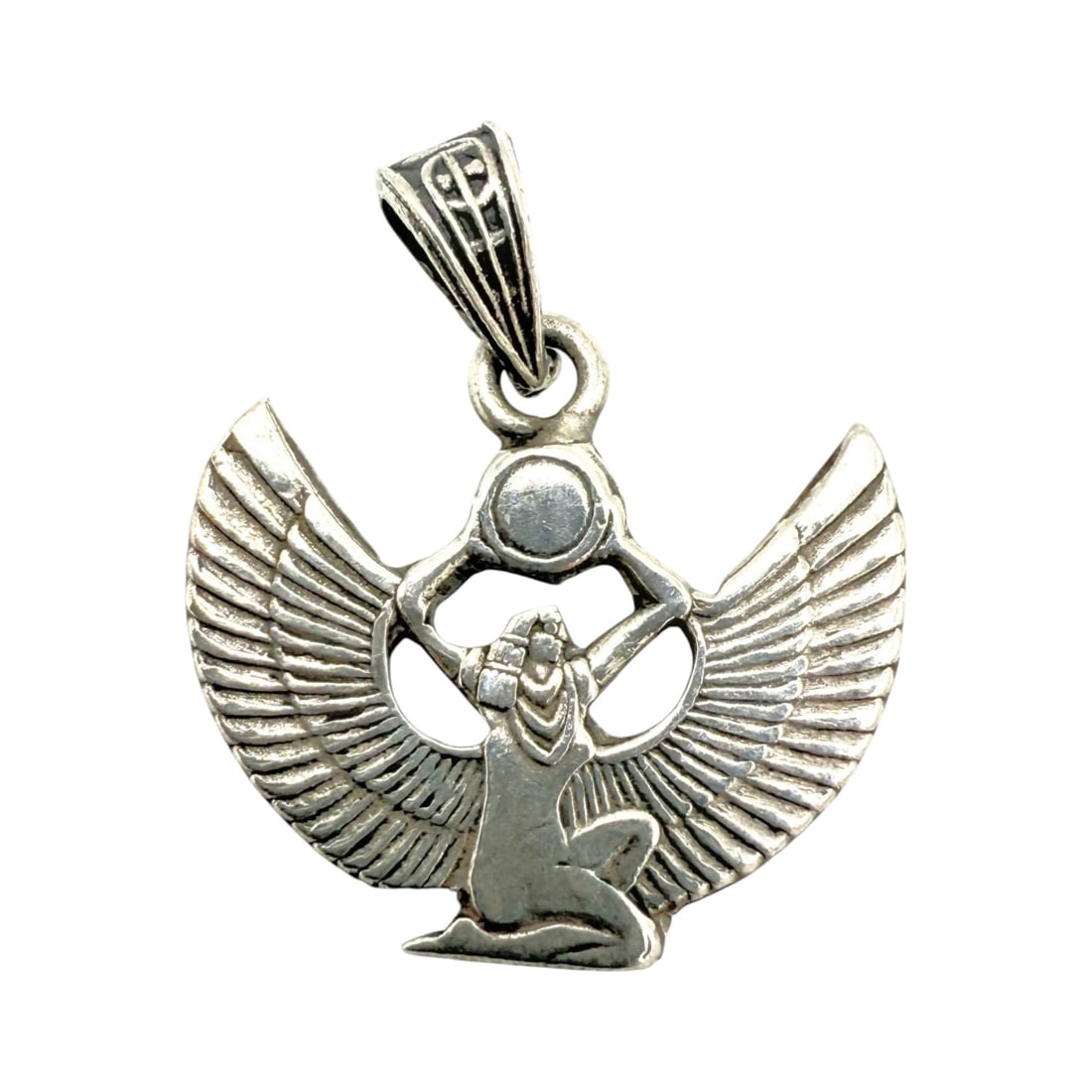 Sterling Ancient Egyptian Goddess Isis Pendant 3.5g: Sterling Ancient Egyptian Goddess Isis Pendant 3.5g