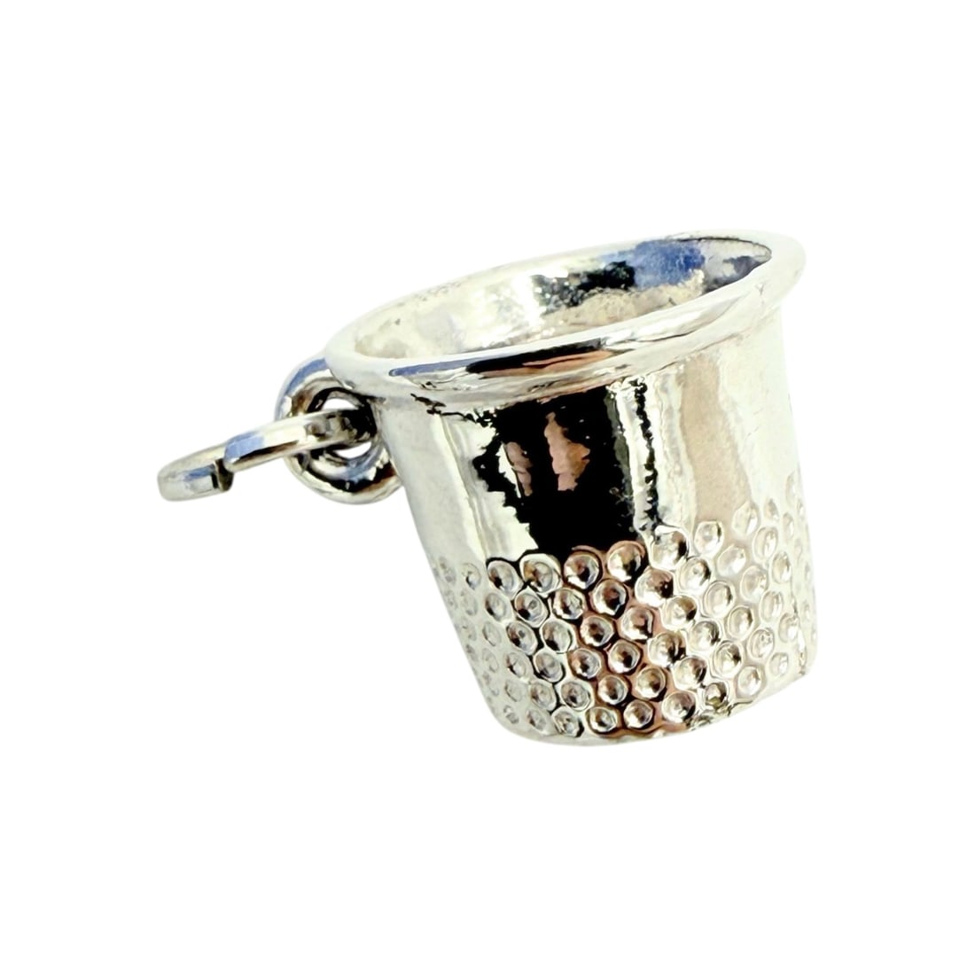 Spencer Co. Sterling Thimble Charm 2.5g: Spencer Co. Sterling Thimble Charm 2.5g