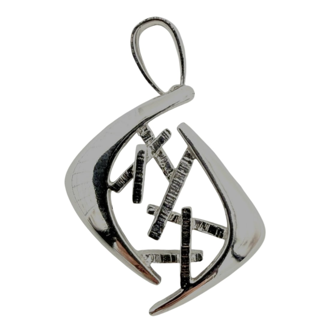 Sterling Silver Modernist Pendant 1.5g (1 of 3)