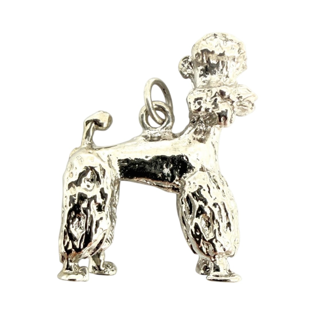 Sterling French Poodle Dog Charm 6.4g (1 of 3)