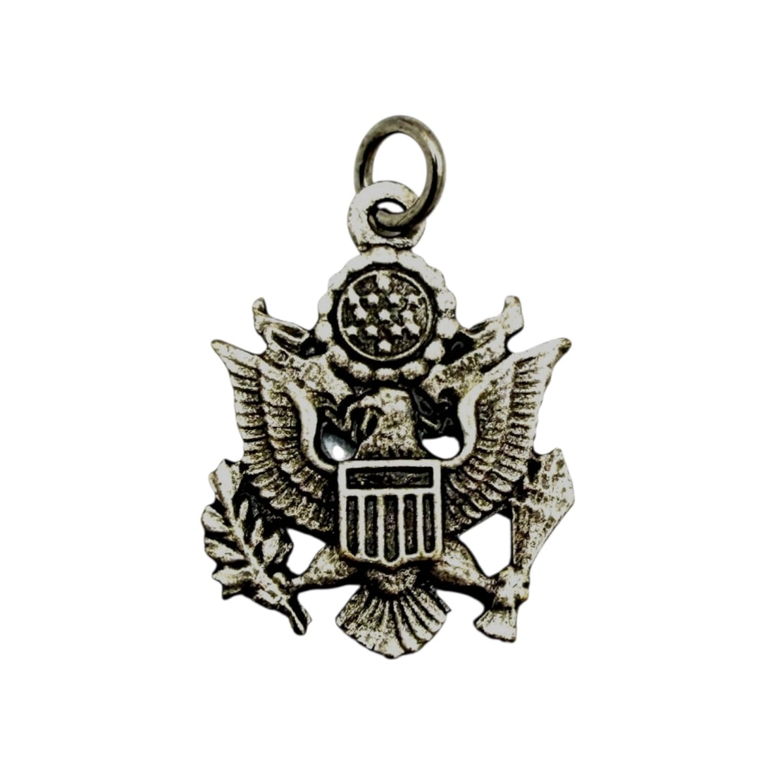 Sterling United States Seal Bald Eagle Charm 1.2g (1 of 3)