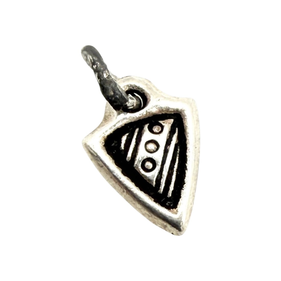 Sterling Aztec Woven Dart Charm .6g: Sterling Aztec Woven Dart Charm .6g