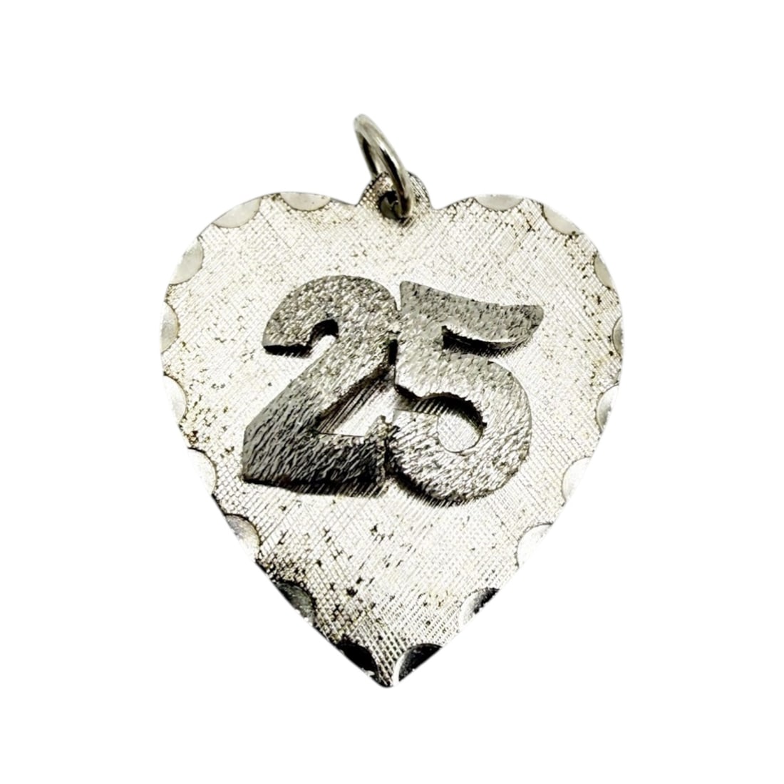 Sterling 25 Heart Charm 3.4g: Sterling 25 Heart Charm 3.4g