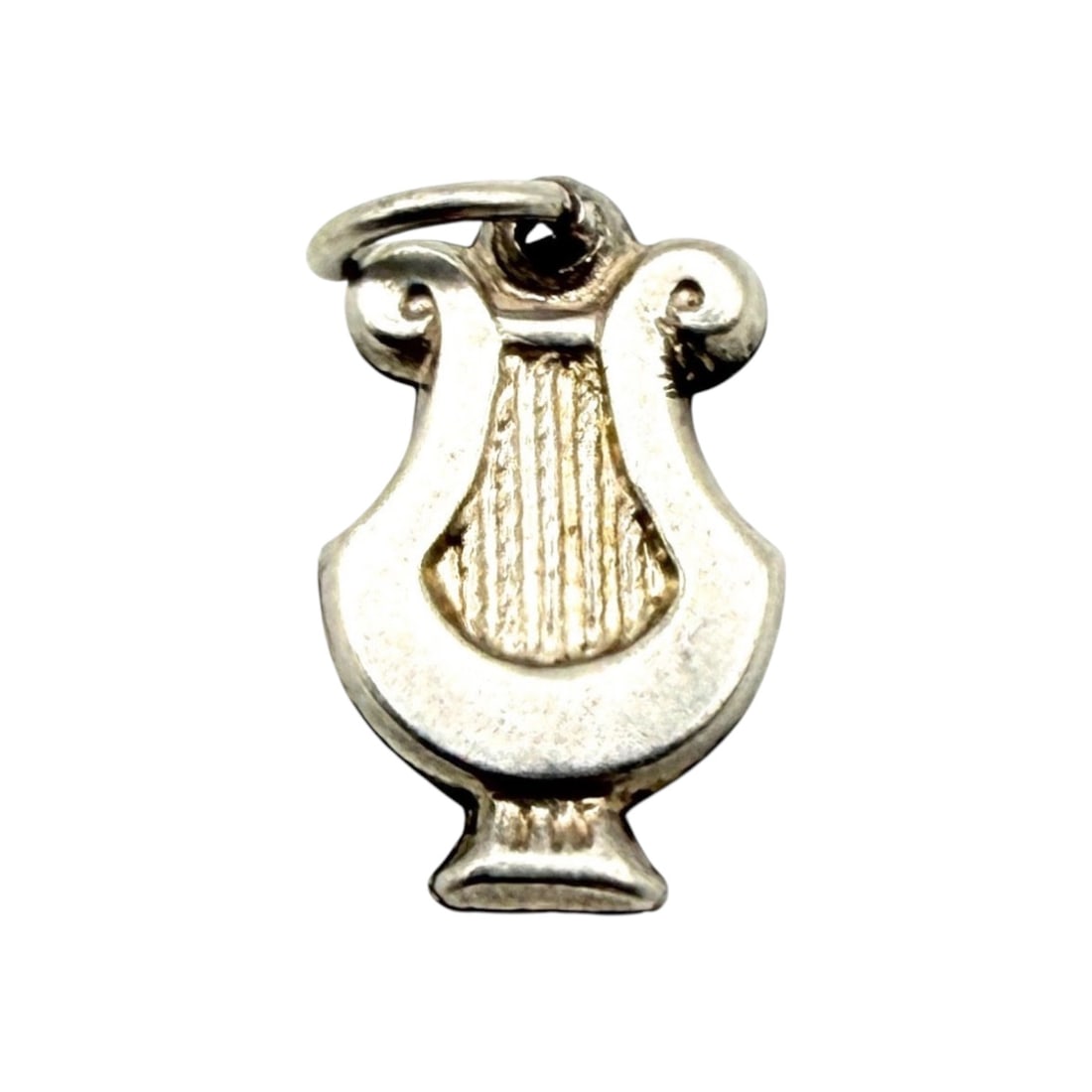 Sterling Harp Charm .6g: Sterling Harp Charm .6g