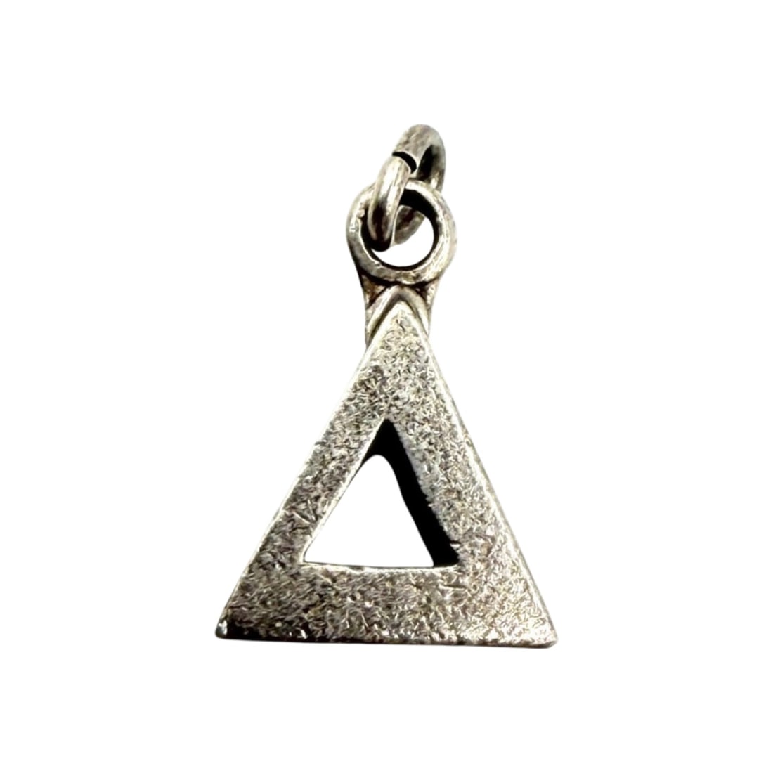 Sterling Greek Alphabet Delta Charm 2.3g: Sterling Greek Alphabet Delta Charm 2.3g