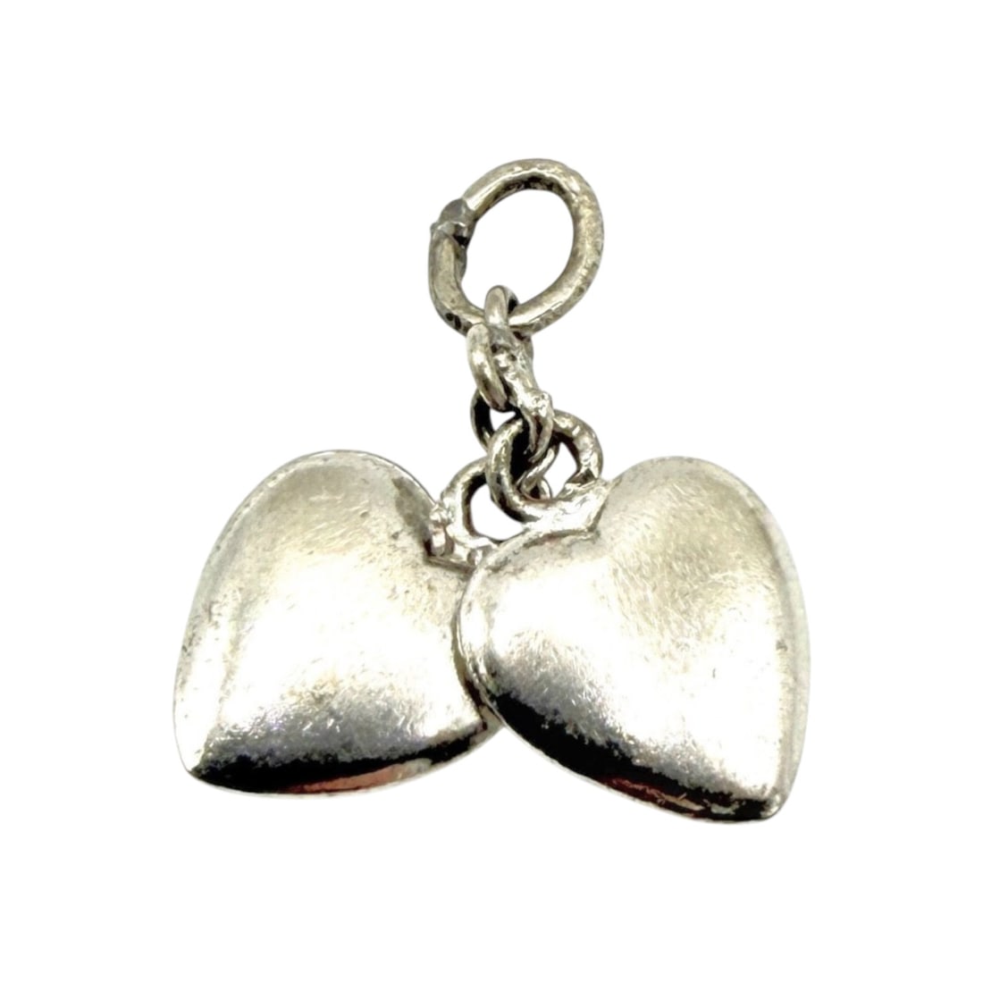 Sterling Double Heart Charm 2.4g (1 of 3)