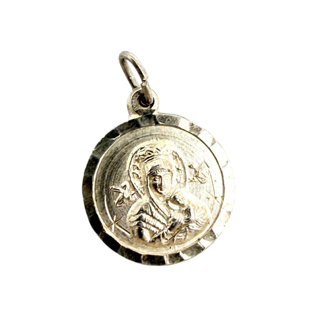 Sterling Our Lady Of Perpetual Help Charm Pendant 1.2g: Sterling Our Lady Of Perpetual Help Religious Charm Pendant 1.2g
