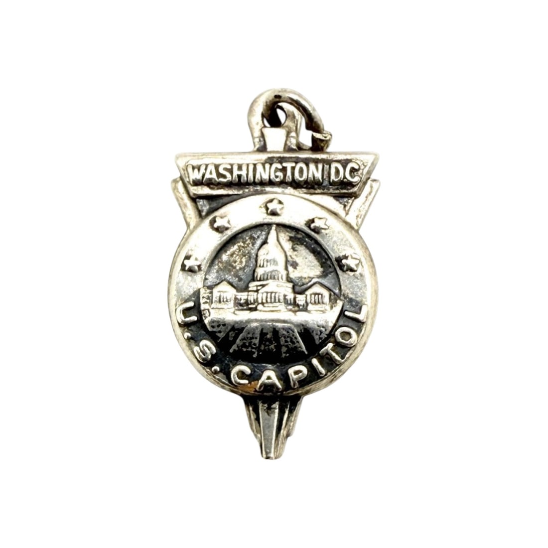 B & K Sterling U.S. Capitol Washington D.C. Charm 2.1g: B & K Sterling U.S. Capitol Washington D.C. Charm 2.1g