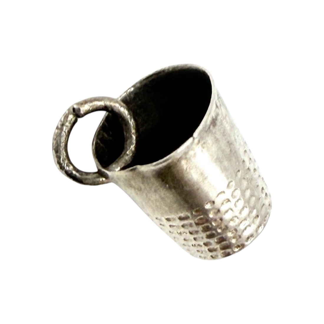 Sterling Thimble Charm .8g - 2