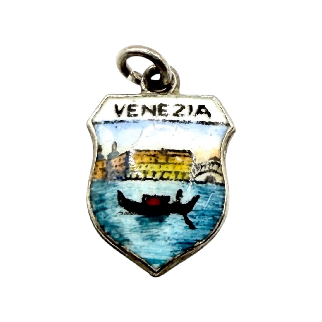 800 Silver Enamel Venezia Venice Italy Tourist Charm 1.3g: 800 Silver Enamel Venezia Venice Italy Tourist Charm 1.3g