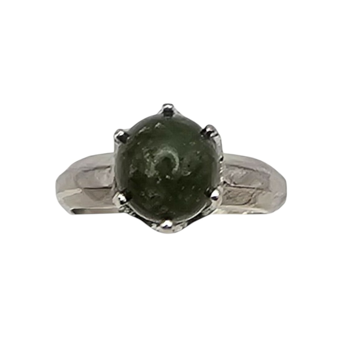 Signed Agate Sterling Silver Ring Size 3.75 3g (1 of 4)