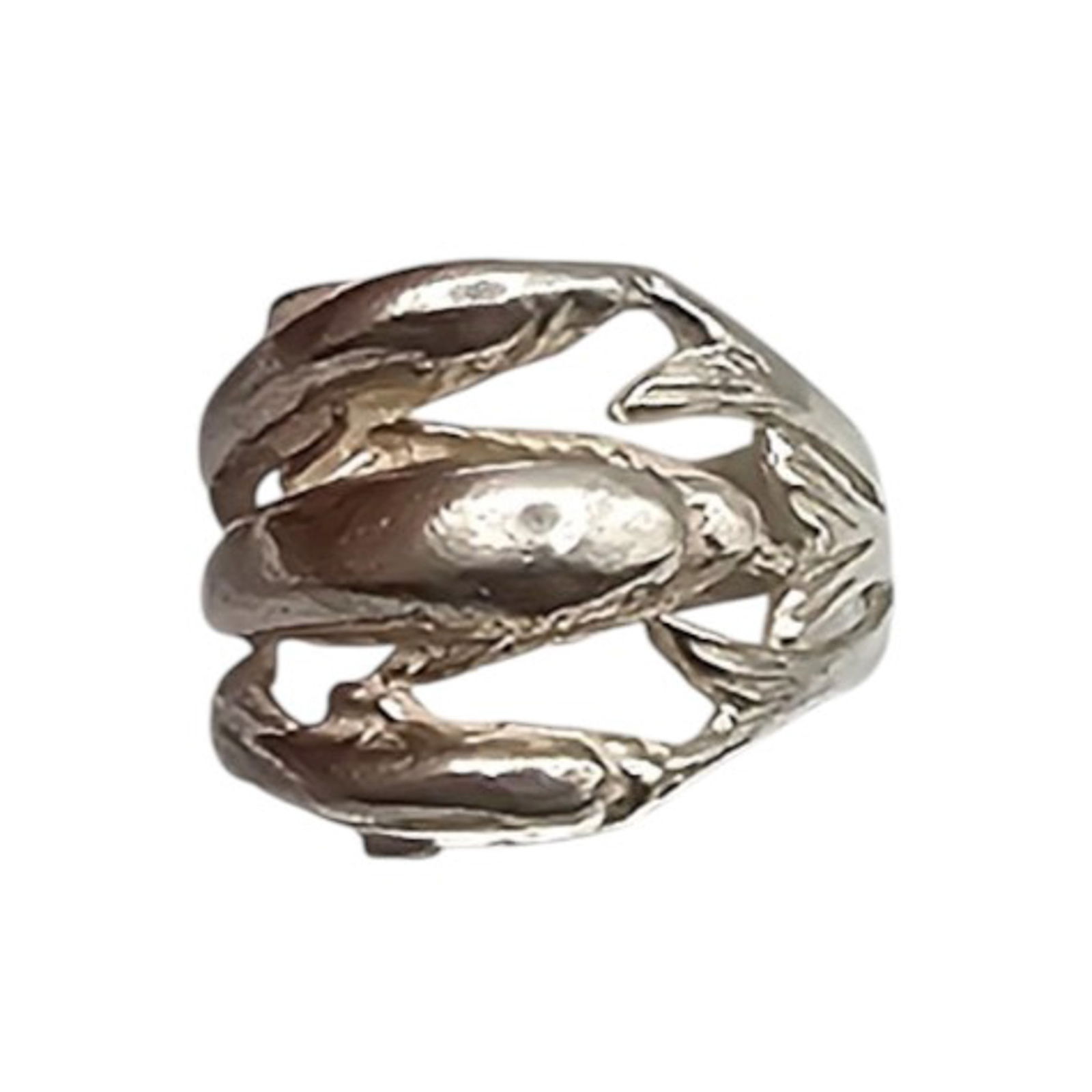 Sterling Silver Dolphin Ring Size 5.75, 4.5g (1 of 5)