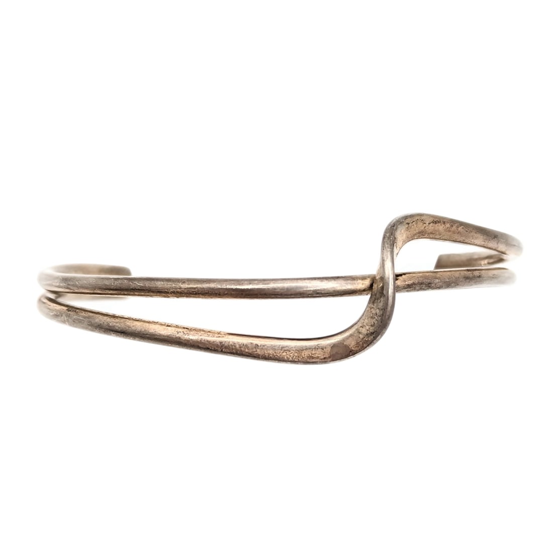 ATI Mexico Entwined Sterling Open Bangle Bracelet 17.5g (1 of 3)