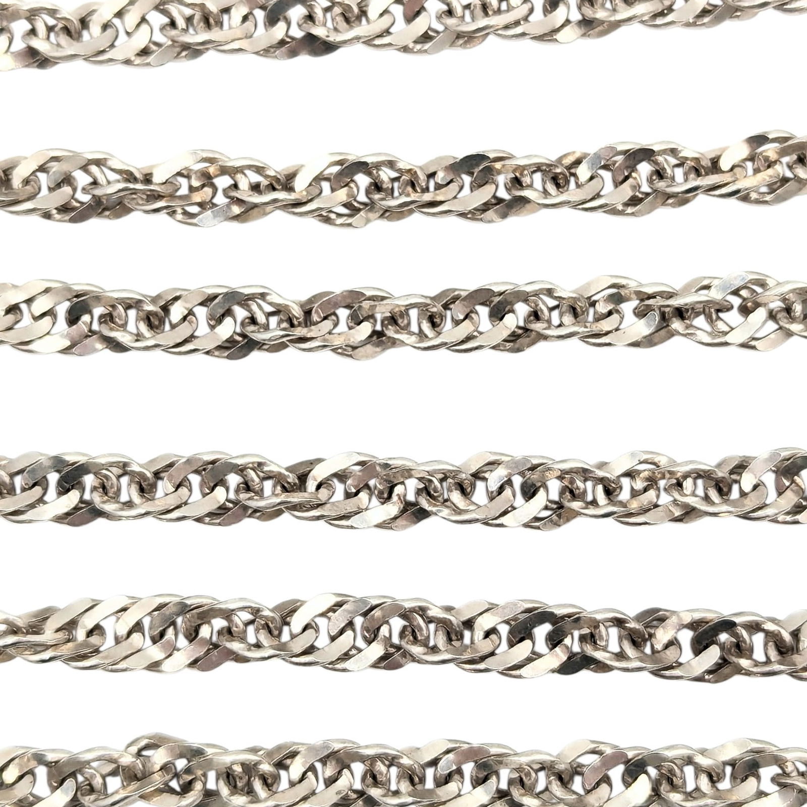 Italy Sterling Rope Chain Necklace 36.1g (1 of 3)