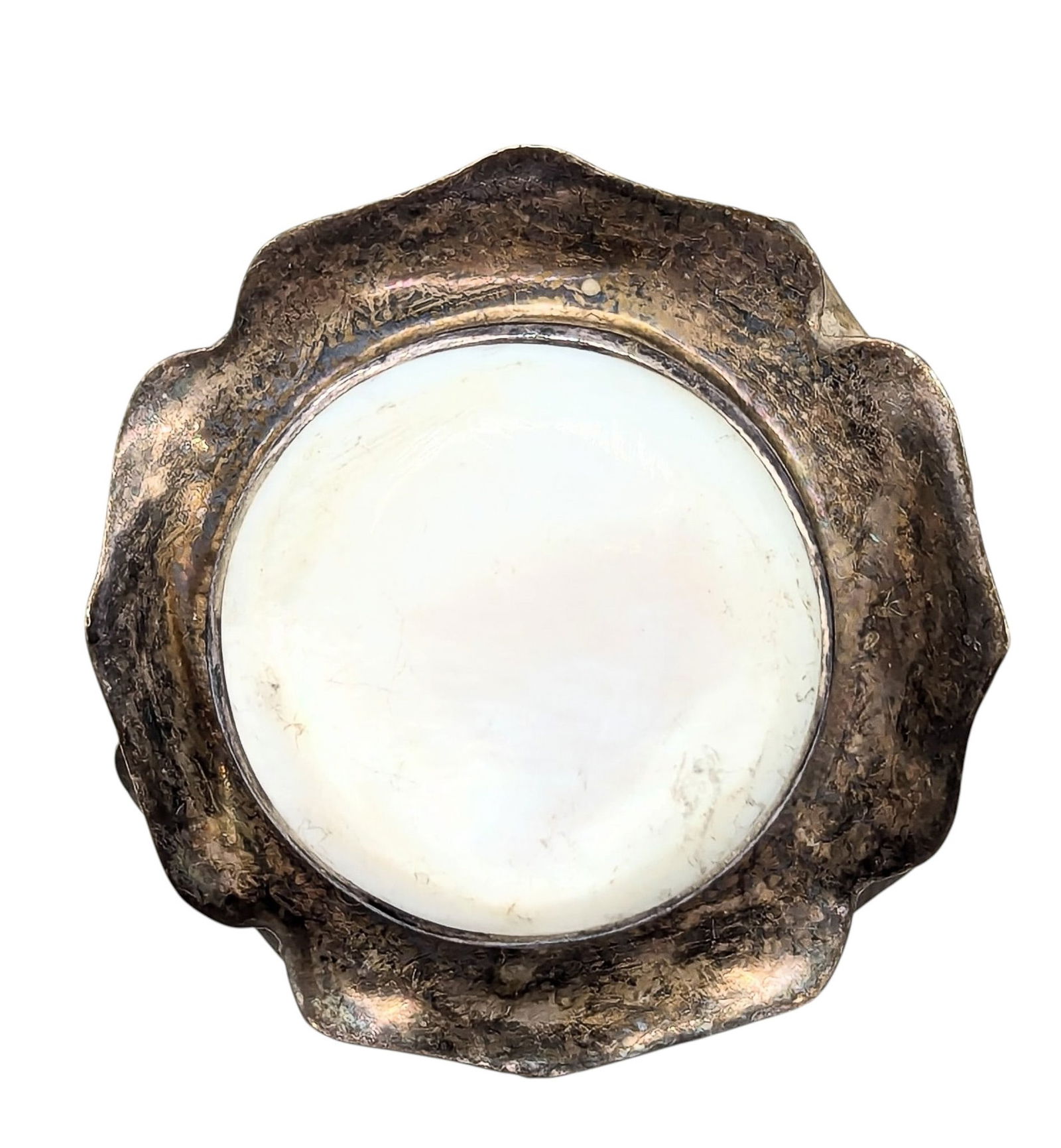 Sterling Mexico Mother Of Pearl, Adjustable, Ring Size 7, 9.3g: Sterling 925 Mexico Mother of pearl adjustable ring Sz. 7 9.3g