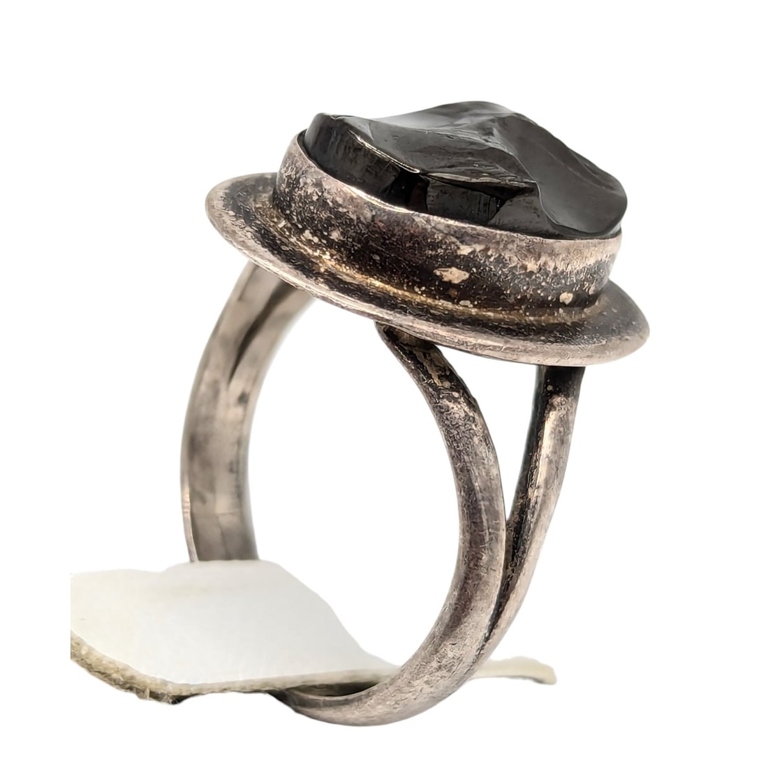 Sterling absidian Ring Size 6.75, 4.7g: Sterling absidian, Ring Size 6.75, 4.7g