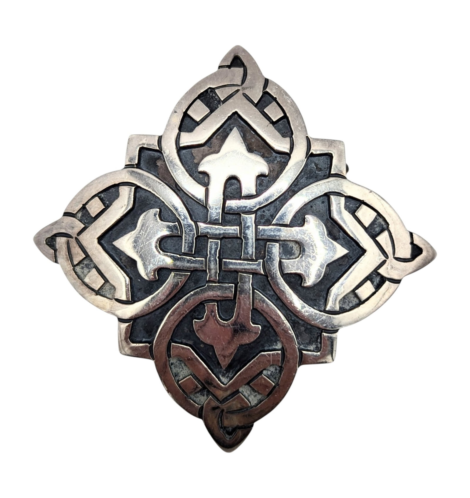 Sterling Celtic Cross Brooch/ Pendant 22.1g (1 of 5)